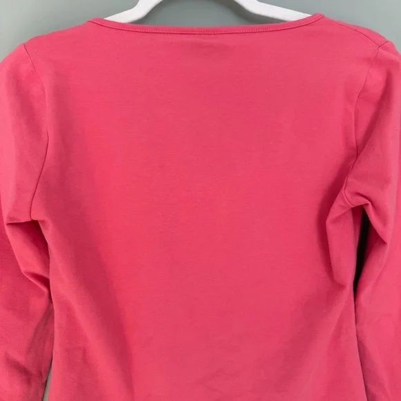 NWT Reformation "Silas" Snapdragon Pink Front Cutout Long Sleeve Knit Top - Picture 11 of 15